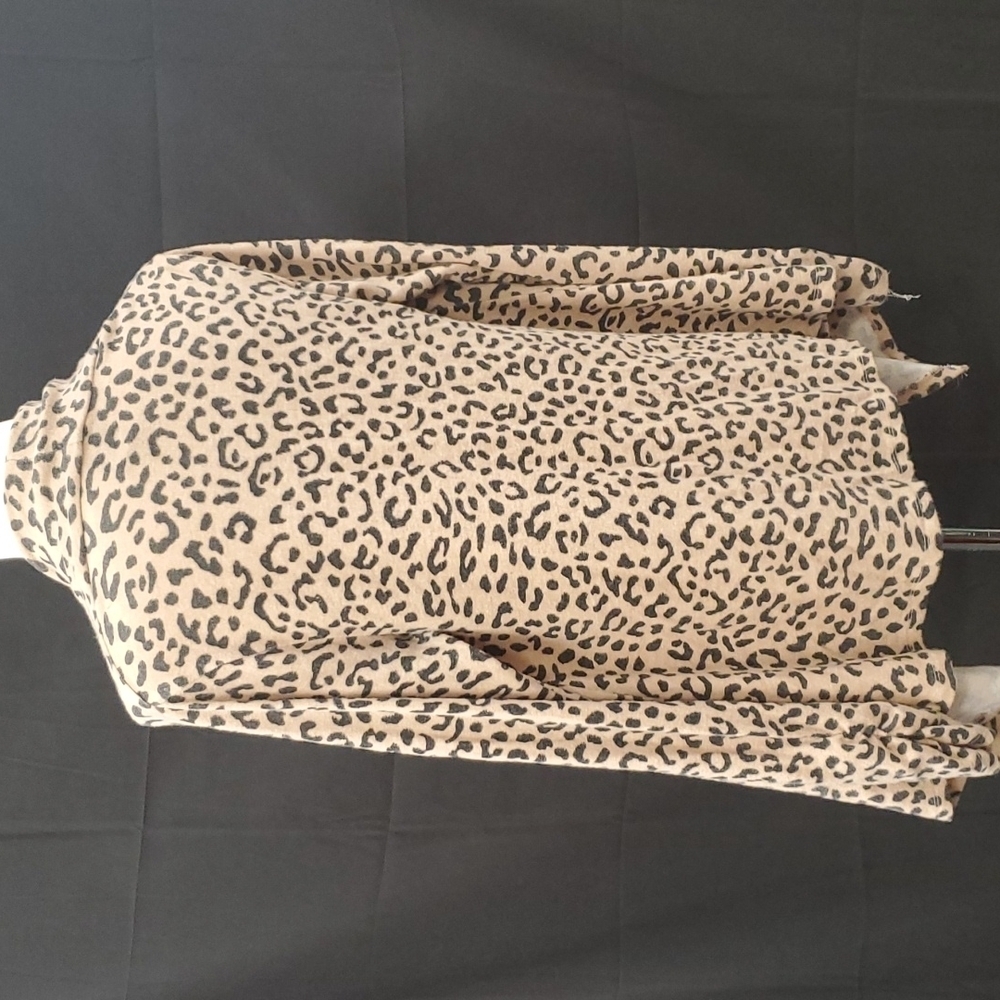 Bobeau Cheetah Print Waterfall Cardigan SZ XS - Picture 4 of 9